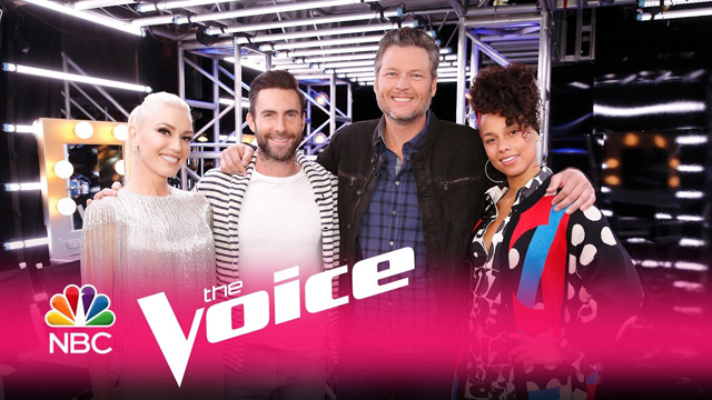 Alicia Keys, Adam Levine, Blake Shelton, and Gwen Stefani - The Voice 2017