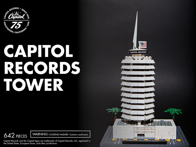 CAPITOL RECORDS TOWER LEGO SET