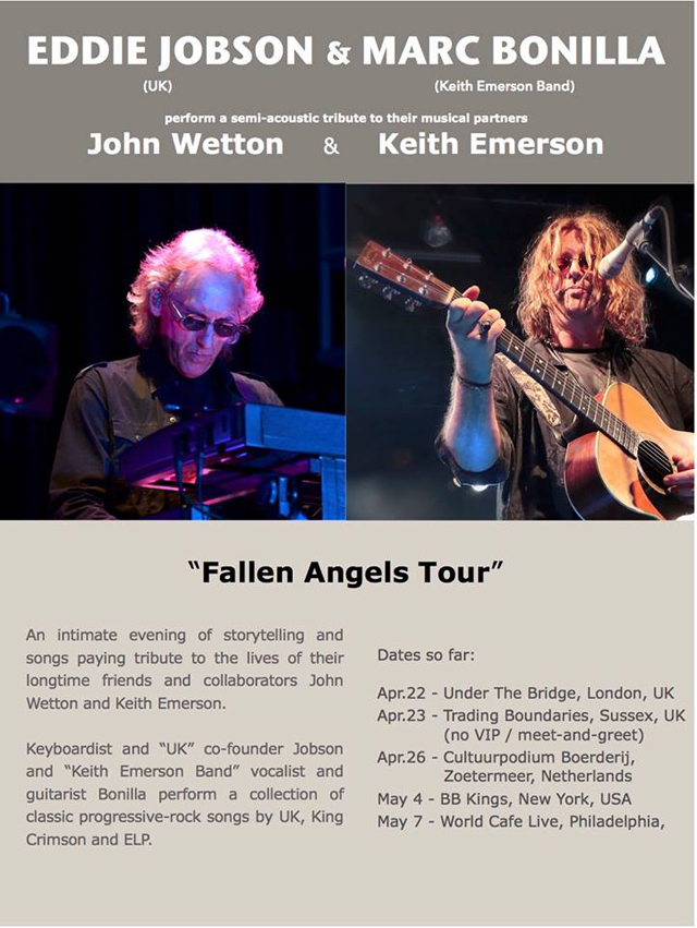 Eddie Jobson and Marc Bonilla - The Fallen Angels Tour