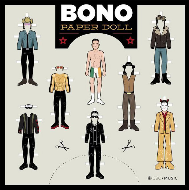 Bono paper doll