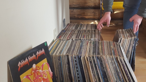 Thousands of LP records, stashed under a porch for decades (Paul Tukker/CBC)