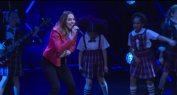 Melanie C and the cast of School Of Rock UK perform Wannabe