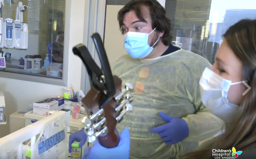 Jack Black at Children's Hospital Los Angeles