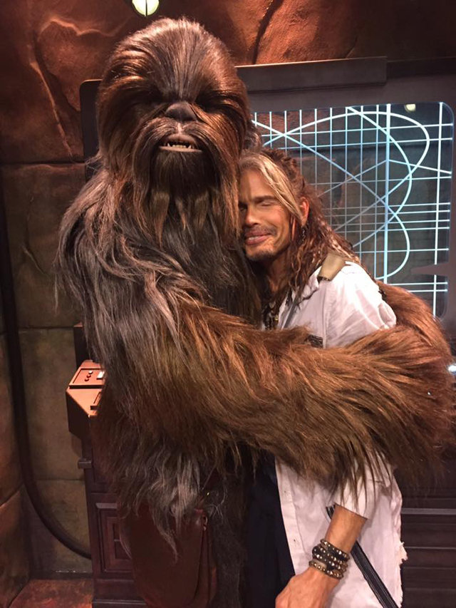 Steven Tyler and Chewbacca