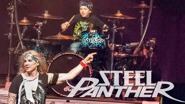 Steel Panther & Avery Drummer Molek (10 year old drummer)