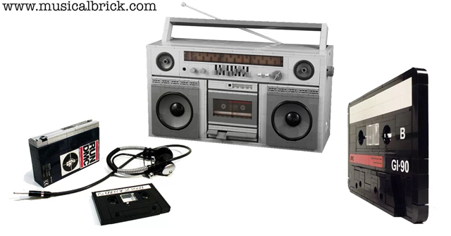 THE BEST LEGO CASSETTE PLAYERS AND WALKMANS - Musical Brick