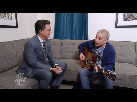 Paul Simon And Stephen Colbert