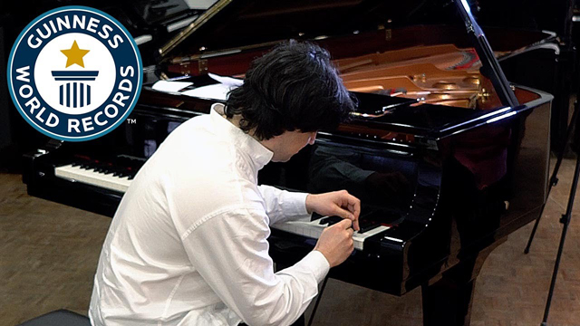 Fastest piano key hitting - Guinness World Records