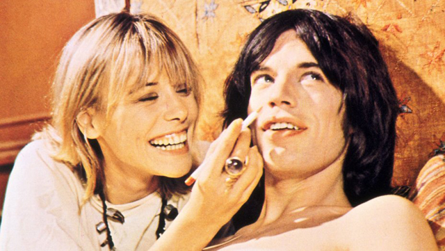 Anita Pallenberg with Mick Jagger in 'Performance' (1970)