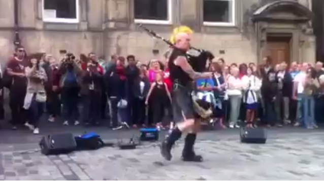 We Will Rock You - Bagpipe Player