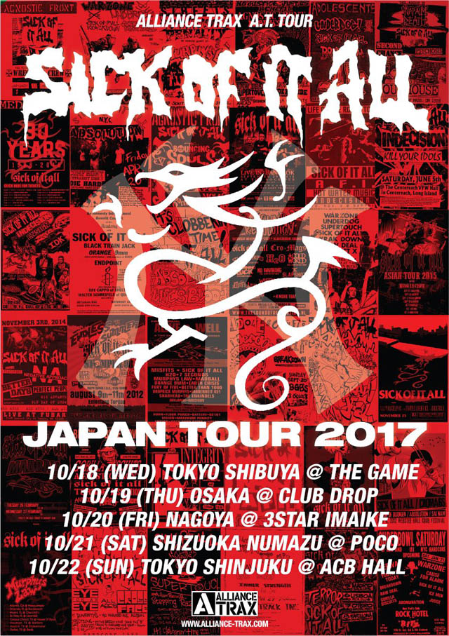 Sick of It All Japan Tour 2017