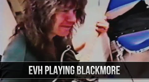 Eddie Van Halen Playing Ritchie Blackmore Riffs