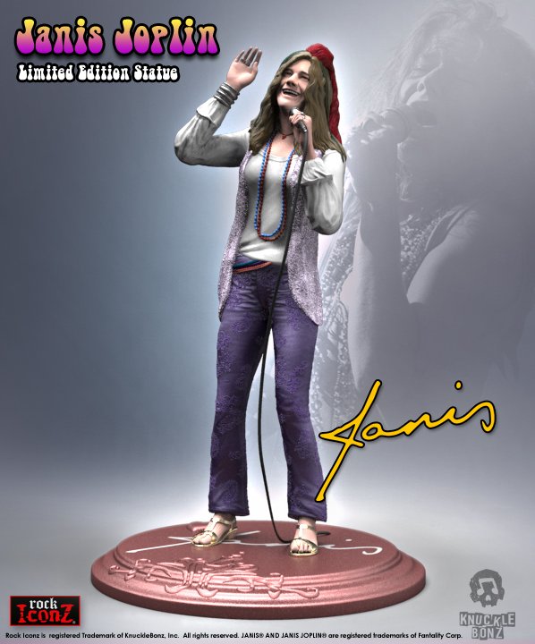 Janis Joplin Rock Iconz Statue - KnuckleBonz