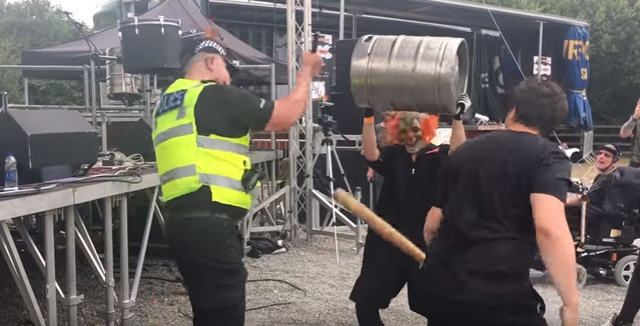 Policeman joins Slipknot cover band Slipknowt