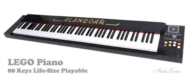 LEGO Piano (88 Keys Life Size Playable) by Alanboar