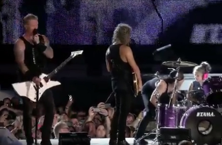 Metallica Replaces Lars With a Little Girl Live in Concert