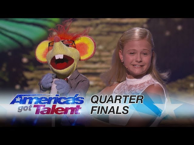 Darci Lynne: 12-Year-Old Ventriloquist Dedicates Song to Mel B - America's Got Talent 2017