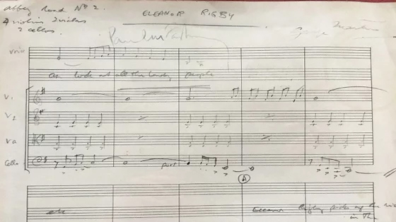 The Beatles - Eleanor Rigby - original score