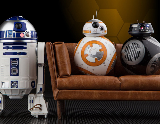 R2-D2、BB-8、BB-9E App-enabled Droid
