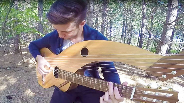 Jamie Dupuis / The Sound of Silence - 18 String Harp Guitar Cover