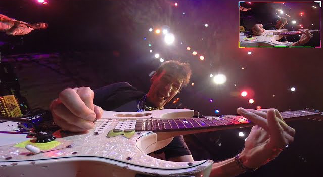 Steve Vai exclusive GoPro Guitar Cam view live 2014 in Tokyo - Jason McNamara