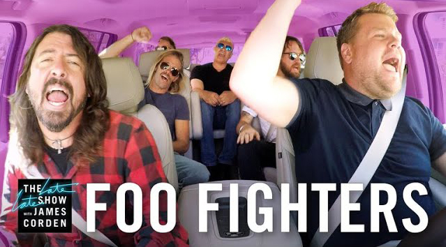 Foo Fighters Carpool Karaoke - The Late Late Show with James Corden