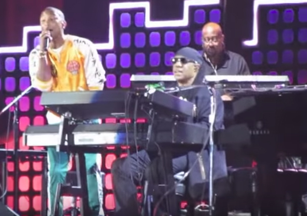 Stevie Wonder and Pharrell Williams