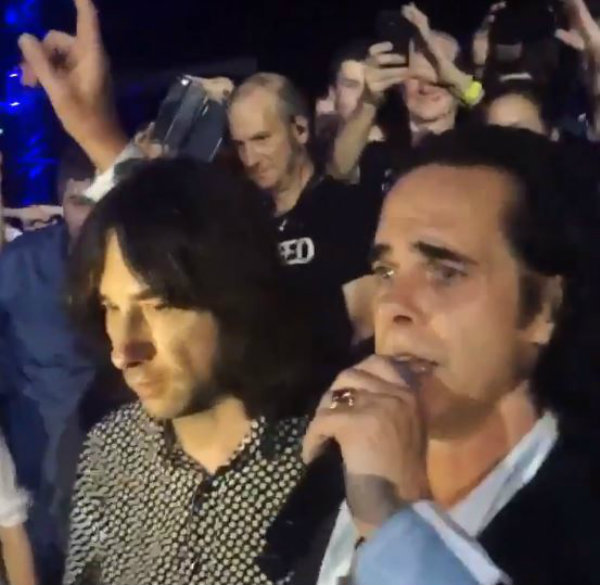 Nick Cave and Bobby Gillespie