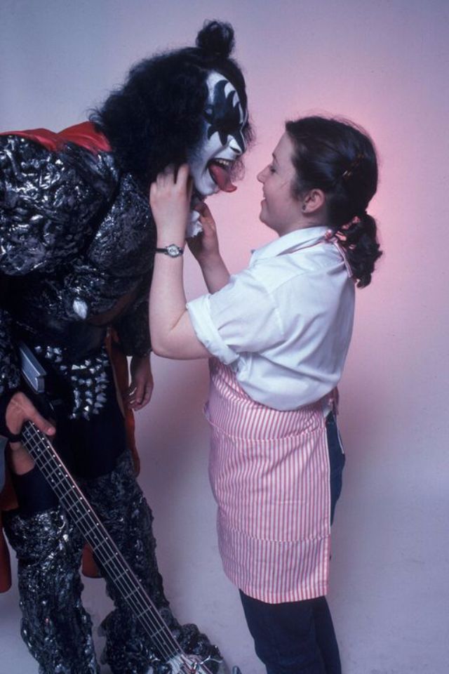 Gene Simmons in a Studio Session in New York City, May 1980 : Photos by Waring Abbott/Getty Images, via Mashable/Retronaut