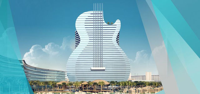 36-storey guitar-shaped hotel revealed - Image: (c) Hard Rock