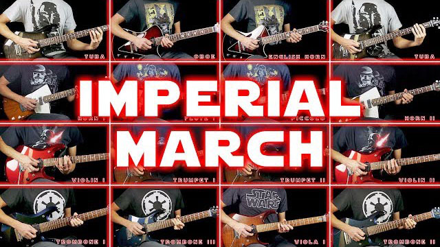 Star Wars Imperial March (Guitar Orchestra) - Cooper Carter