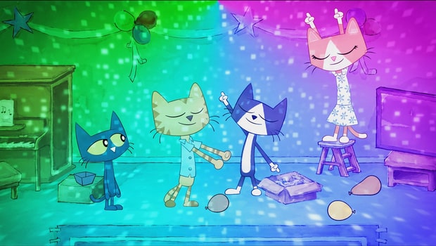 Pete The Cat: A Groovy New Year　（左から2番目がピートの父親、一番右がピートの母親）