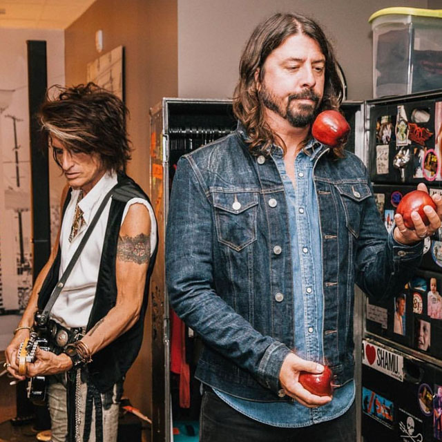 Joe Perry and Dave Grohl