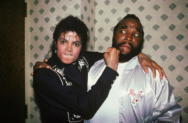 Michael Jackson with Mr. T