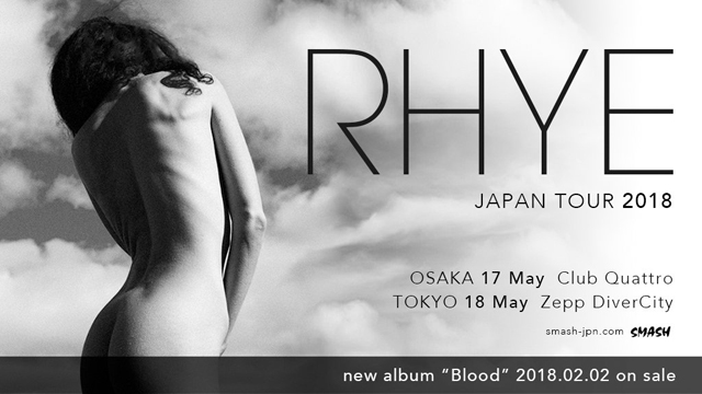 RHYE Japan Tour 2018