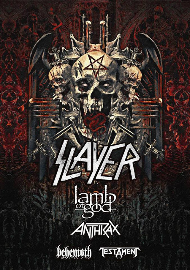 Slayer, Lamb of God, Anthrax, Behemoth and Testament