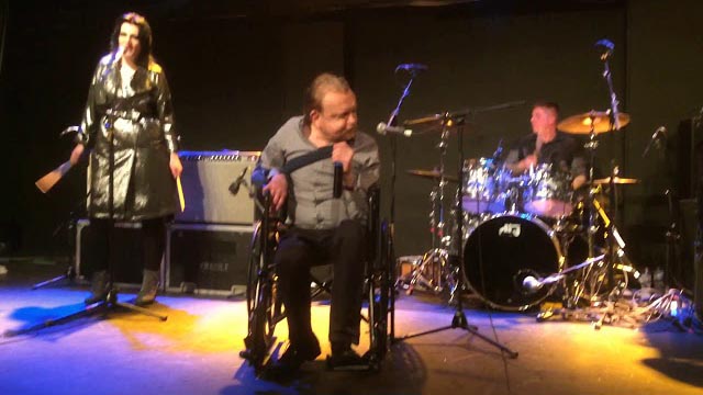 Final stage entrance by Mark E Smith of The Fall (4 Nov 2017)