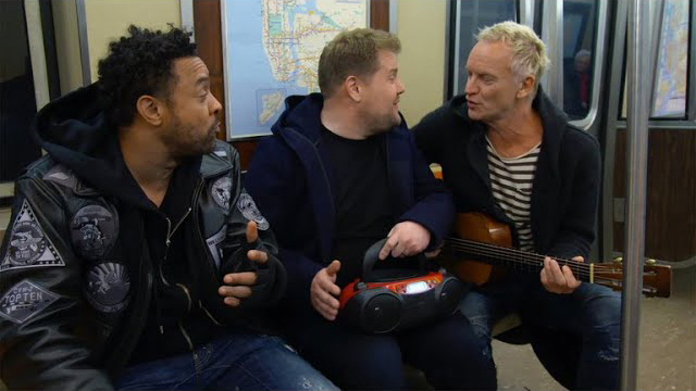 James Corden, Sting, Shaggy - 'Subway Karaoke'
