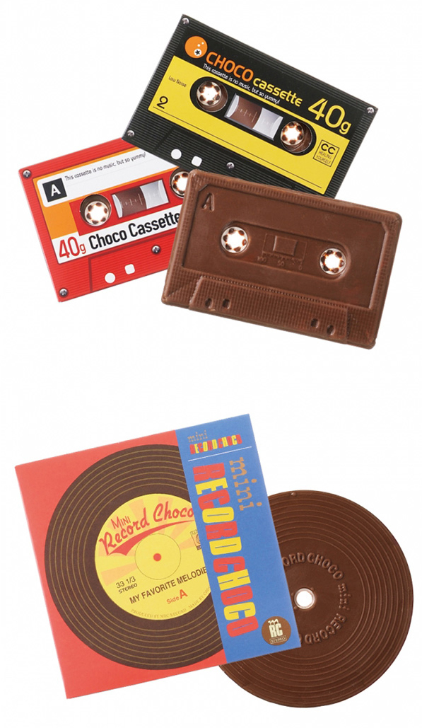カセットテープ型とアナログレコード型のチョコレートが カルディコーヒーファーム で販売中 Amass