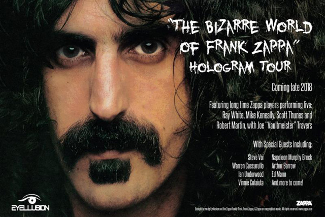 “The Bizarre World Of Frank Zappa”Hologram Tour