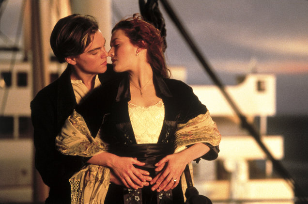 Leonardi DiCaprio and Kate Winslet in Titanic - Paramount Pictures/Photofest