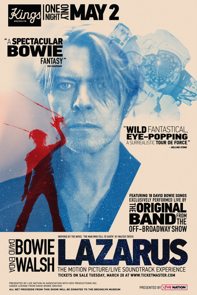 David Bowie ‘Lazarus’ film & original Off-Broadway band playing live in Brooklyn