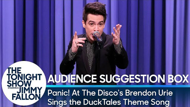 Panic! At The Disco's Brendon Urie Sings the DuckTales Theme Song - The Tonight Show Starring Jimmy Fallon