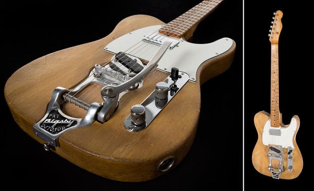 The 1965 Fender Telecaster Bob Dylan used during his first electric tour - Julien's Auctions