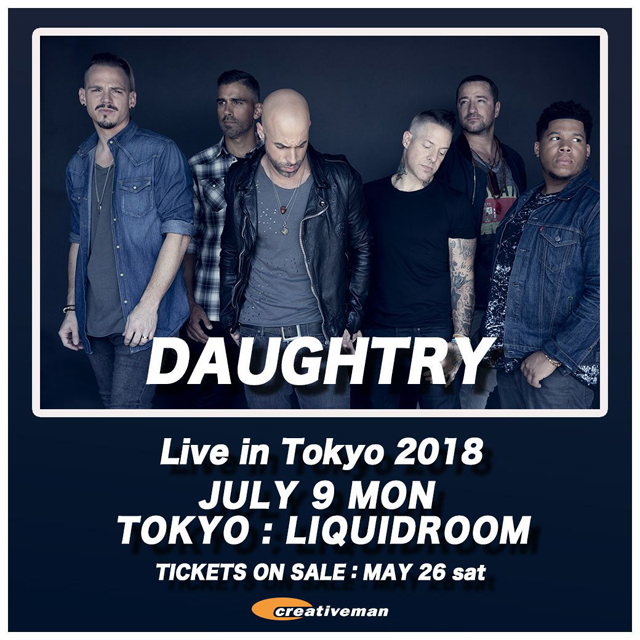 DAUGHTRY Live in Tokyo 2018