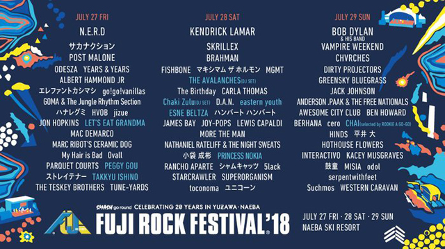 FUJI ROCK FESTIVAL '18