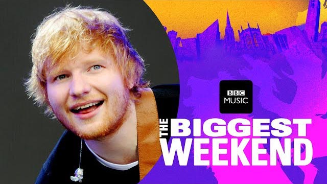 Ed Sheeran live at Biggest Weekend 2018