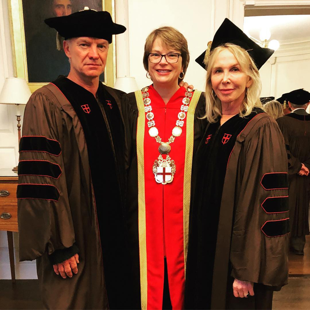 Sting and Trudie Styler