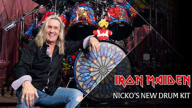 Iron Maiden - Nicko's 2018 Drum Kit