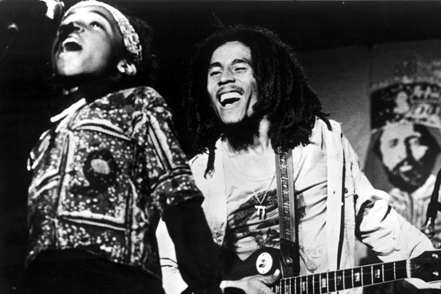 Ziggy Marley and Bob Marley